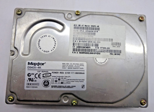 Maxtor 40gb d540x ide - maxtor,