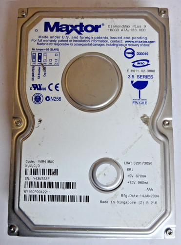 Maxtor diamondmax 160gb - , 10