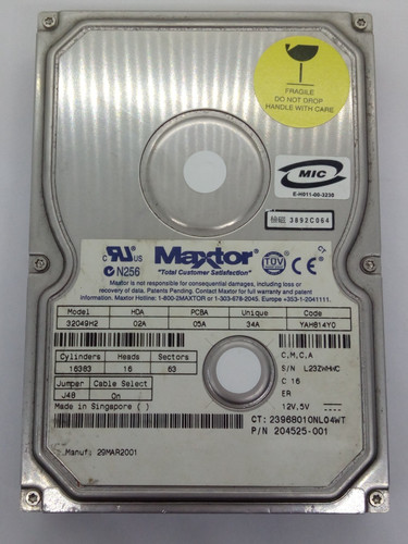 Maxtor ide 20gb festplatte - maxtor,