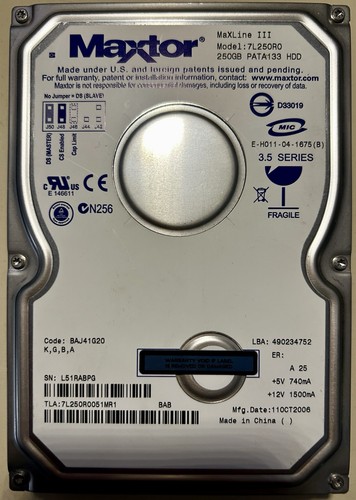Maxtor diamond maxline - maxtor,