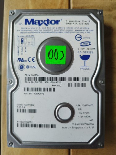 Maxtor hdd 80gb ide - maxtor,