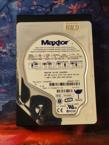 Maxtor 541dx 20gb - maxtor,