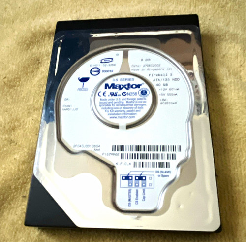 Maxtor fireball 40gb 5 - maxtor,