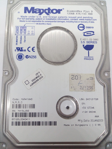 Maxtor diamondmax plus - plus, hdd