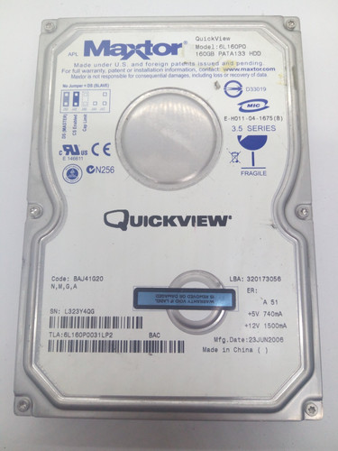 Maxtor diamondmax ide 160gb - maxtor,