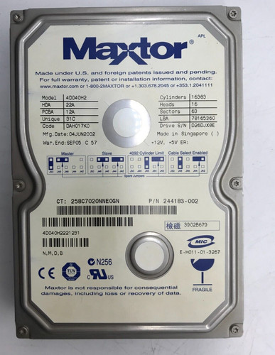 Ide festplatte maxtor - ,