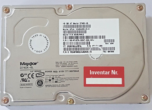 Ide maxtor d740x 6l pn - maxtor,