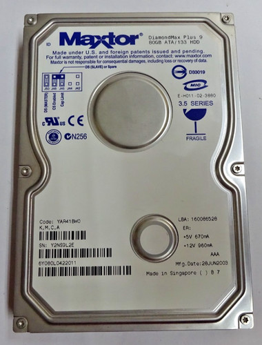 Maxtor diamondmax plus 9 - maxtor,