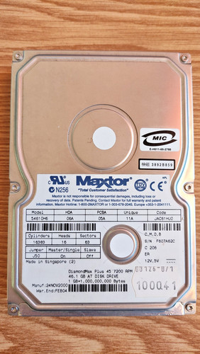 Maxtor diamondmax plus - maxtor,
