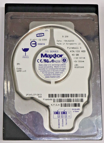 Maxtor fireball - maxtor,