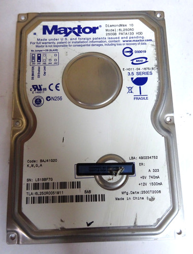 Maxtor diamondmax 6l250r0 - maxtor, 10