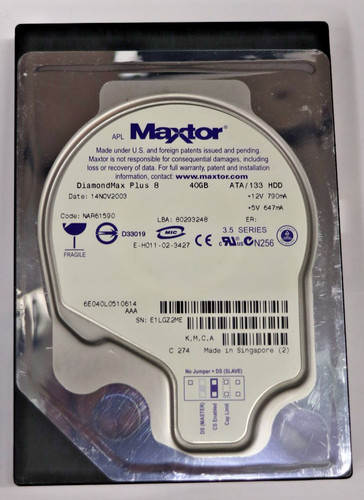 Maxtor diamondmax plus - maxtor,